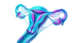 여성 생식 건강 및 자궁 구조에 대한 3D 의학적 일러스트레이션