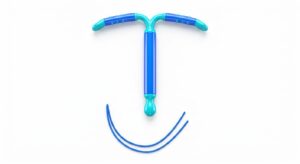 자궁 내 피임 장치 3D 일러스트레이션