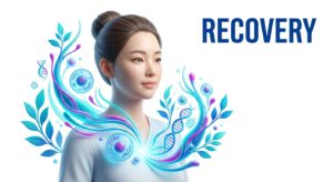 수술 후 회복과 케어를 상징하는 평온한 이미지