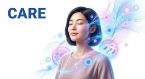 헤르페스 관리와 면역력 회복을 상징하는 서정적인 이미지