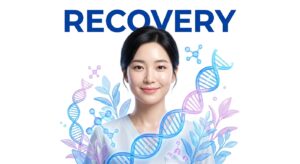 치료 후 회복과 케어를 상징하는 평온한 이미지